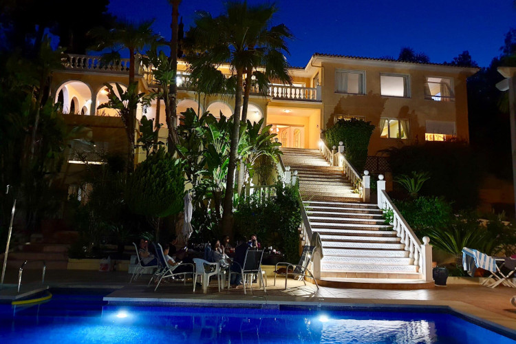 Villa Panorama on a summer night